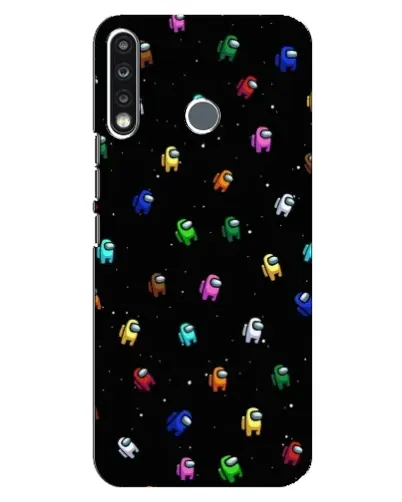 Чехол для TECNO Spark 4 с картинкой «Экипаж Among Us»