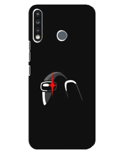 Чехол для TECNO Spark 4 с картинкой «Among Us шлем»