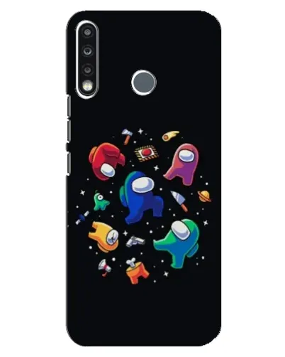 Чехол для TECNO Spark 4 с картинкой «Among Us космос»