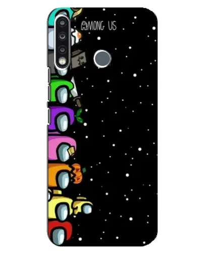 Чехол для TECNO Spark 4 с картинкой «Команда Among Us»