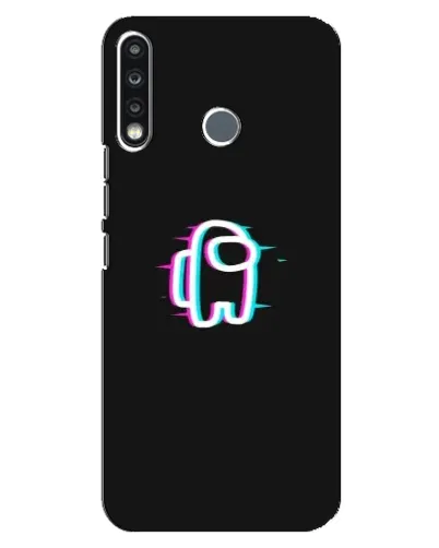 Чехол для TECNO Spark 4 с картинкой «Among Us неон»