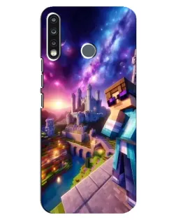 Чехол для TECNO Spark 4 с картинкой «Стив и космос» Чехол для TECNO Spark 4 с картинкой «Стив и космос»