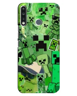 Чехол для TECNO Spark 4 с картинкой «Криперы Minecraft» Чехол для TECNO Spark 4 с картинкой «Криперы Minecraft»