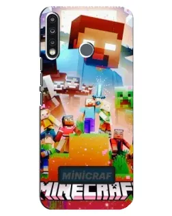 Чехол для TECNO Spark 4 с картинкой «Minecraft герои игры» Чехол для TECNO Spark 4 с картинкой «Minecraft герои игры»
