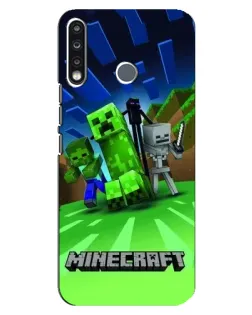 Чехол для TECNO Spark 4 с картинкой «Команда героев игры»