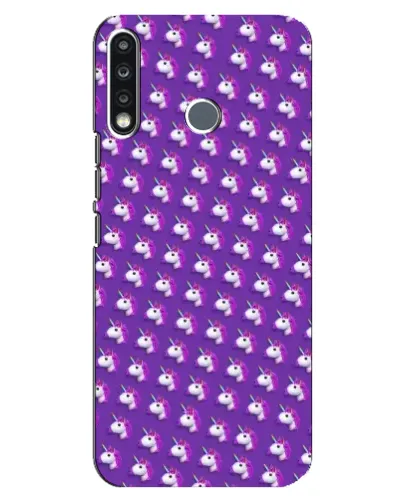 Чохол для TECNO Spark 4 з картинкою «Єдинороги на фіолетовому»