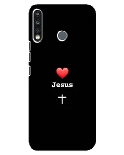 Чохол для TECNO Spark 4 з картинкою «Серце - Jesus»