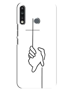 Чохол для TECNO Spark 4 з картинкою «Рука тримає»