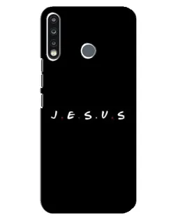 Чехол для TECNO Spark 4 с картинкой «Точки веры J.E.S.U.S.»