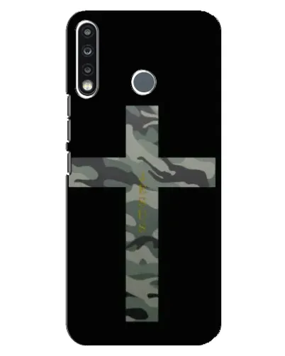 Чехол для TECNO Spark 4 с картинкой «Милитари Крест»
