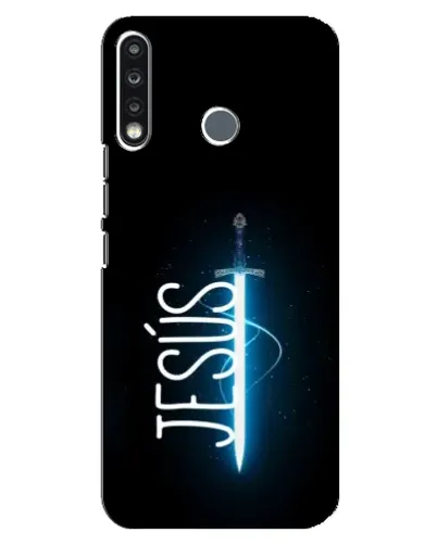 Чехол для TECNO Spark 4 с картинкой «Меч Духа Jesus»