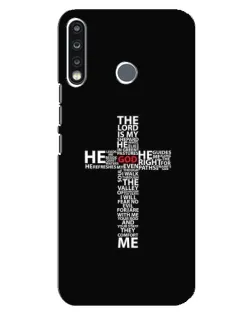 Чохол для TECNO Spark 4 з картинкою «Текстовий хрест»
