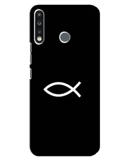 Чохол для TECNO Spark 4 з картинкою «Символ риби Jesus»