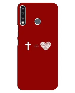 Чохол для TECNO Spark 4 з картинкою «Рівняння любові»