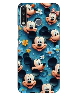Чохол для TECNO Spark 4 з картинкою «Паттерн Міккі та Мінні»