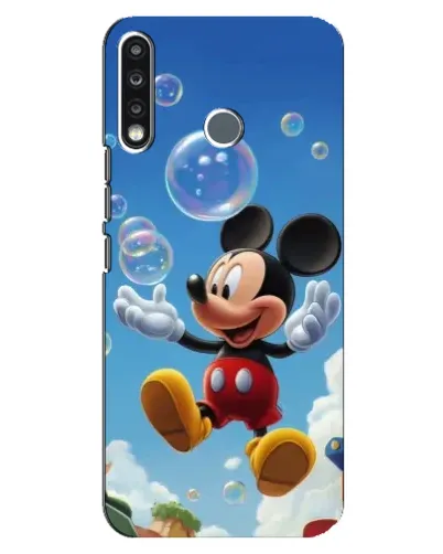 Чохол для TECNO Spark 4 з картинкою «Mickey та мильні бульбашки»
