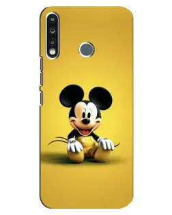 Чохол для TECNO Spark 4 з картинкою «Міккі на жовтому»