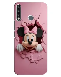Чохол для TECNO Spark 4 з картинкою «Мінні крізь стіну»
