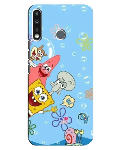Чохол для TECNO Spark 4 з картинкою «Веселі бульбашки»