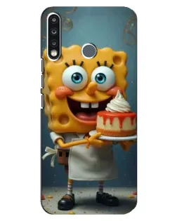 Чохол для TECNO Spark 4 з картинкою «Кухар Спанч Боб»