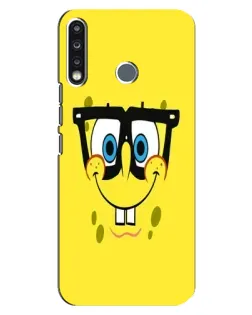 Чохол для TECNO Spark 4 з картинкою «Мінімалістичний Спанч Боб»