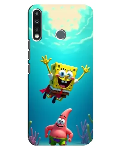 Чохол для TECNO Spark 4 з картинкою «Спанч Боб під водою» Чохол для TECNO Spark 4 з картинкою «Спанч Боб під водою»