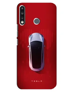 Чехол для TECNO Spark 4 с картинкой «Tesla Top View»