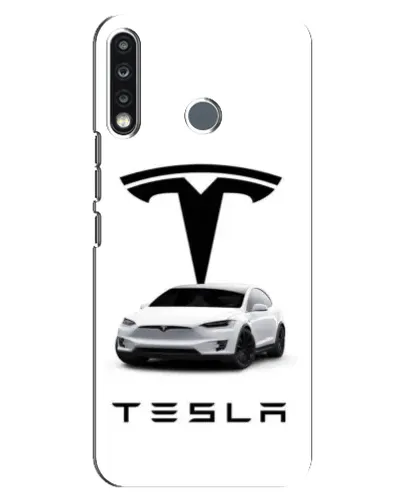 Чохол для TECNO Spark 4 з картинкою «Tesla White Style» Чохол для TECNO Spark 4 з картинкою «Tesla White Style»