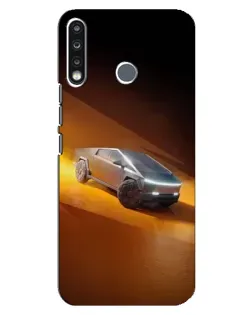 Чохол для TECNO Spark 4 з картинкою «Cybertruck у пустелі»