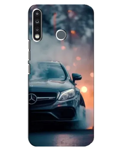 Чохол для TECNO Spark 4 з картинкою «Mercedes — нічне місто»