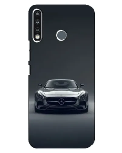 Чохол для TECNO Spark 4 з картинкою «Mercedes на чорному»