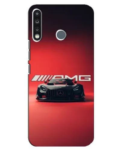 Чохол для TECNO Spark 4 з картинкою «Mercedes AMG — червона лінія»