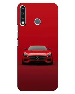 Чохол для TECNO Spark 4 з картинкою «Червоний Mercedes AMG»