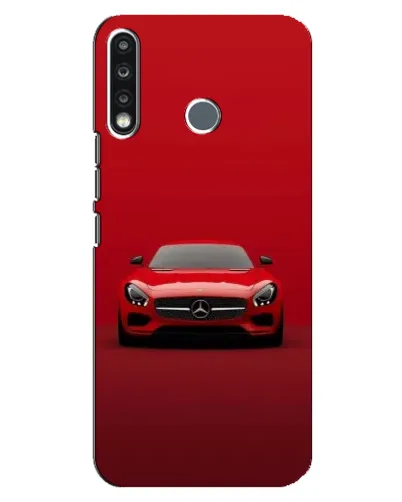 Чохол для TECNO Spark 4 з картинкою «Червоний Mercedes AMG»