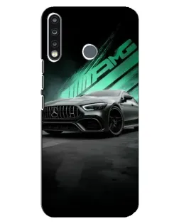 Чохол для TECNO Spark 4 з картинкою «Темний Mercedes AMG»