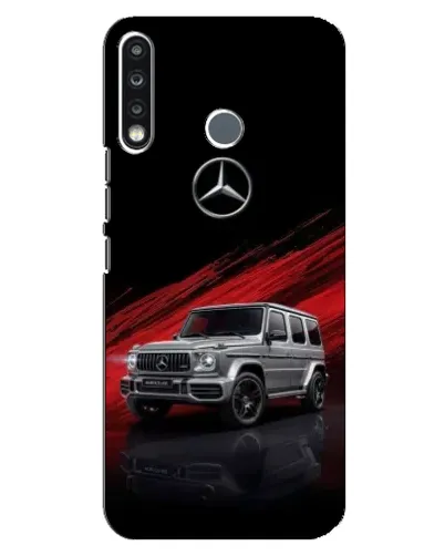 Чохол для TECNO Spark 4 з картинкою «Mercedes G-Class червоний»