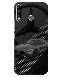 Чохол для TECNO Spark 4 з картинкою «Mercedes AMG — графіка»