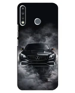 Чохол для TECNO Spark 4 з картинкою «Mercedes у диму»
