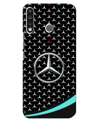 Чохол для TECNO Spark 4 з картинкою «Mercedes — бірюзовий акцент»