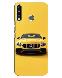 Чохол для TECNO Spark 4 з картинкою «Жовтий Mercedes GT»