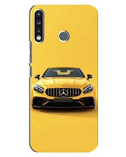 Чохол для TECNO Spark 4 з картинкою «Жовтий Mercedes GT»