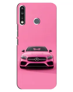 Чохол для TECNO Spark 4 з картинкою «Рожевий Mercedes AMG»