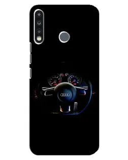 Чохол для TECNO Spark 4 з картинкою «Салон Audi — кермо»