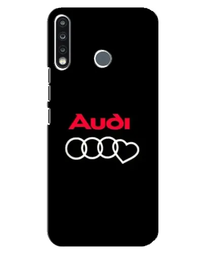 Чохол для TECNO Spark 4 з картинкою «Логотип Audi Heart»