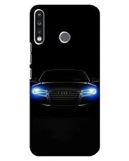 Чохол для TECNO Spark 4 з картинкою «Audi в неоні»