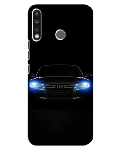 Чохол для TECNO Spark 4 з картинкою «Audi в неоні»