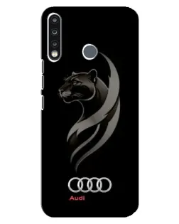Чохол для TECNO Spark 4 з картинкою «Графіка — пантера та Audi»