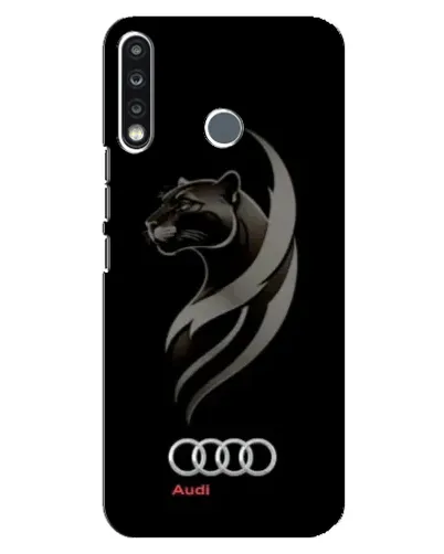 Чохол для TECNO Spark 4 з картинкою «Графіка — пантера та Audi»