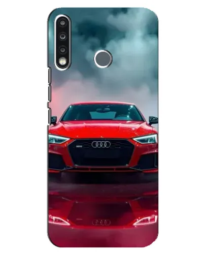 Чохол для TECNO Spark 4 з картинкою «Audi RS — червоний стиль»