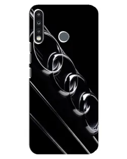 Чохол для TECNO Spark 4 з картинкою «Audi — абстрактні кільця»
